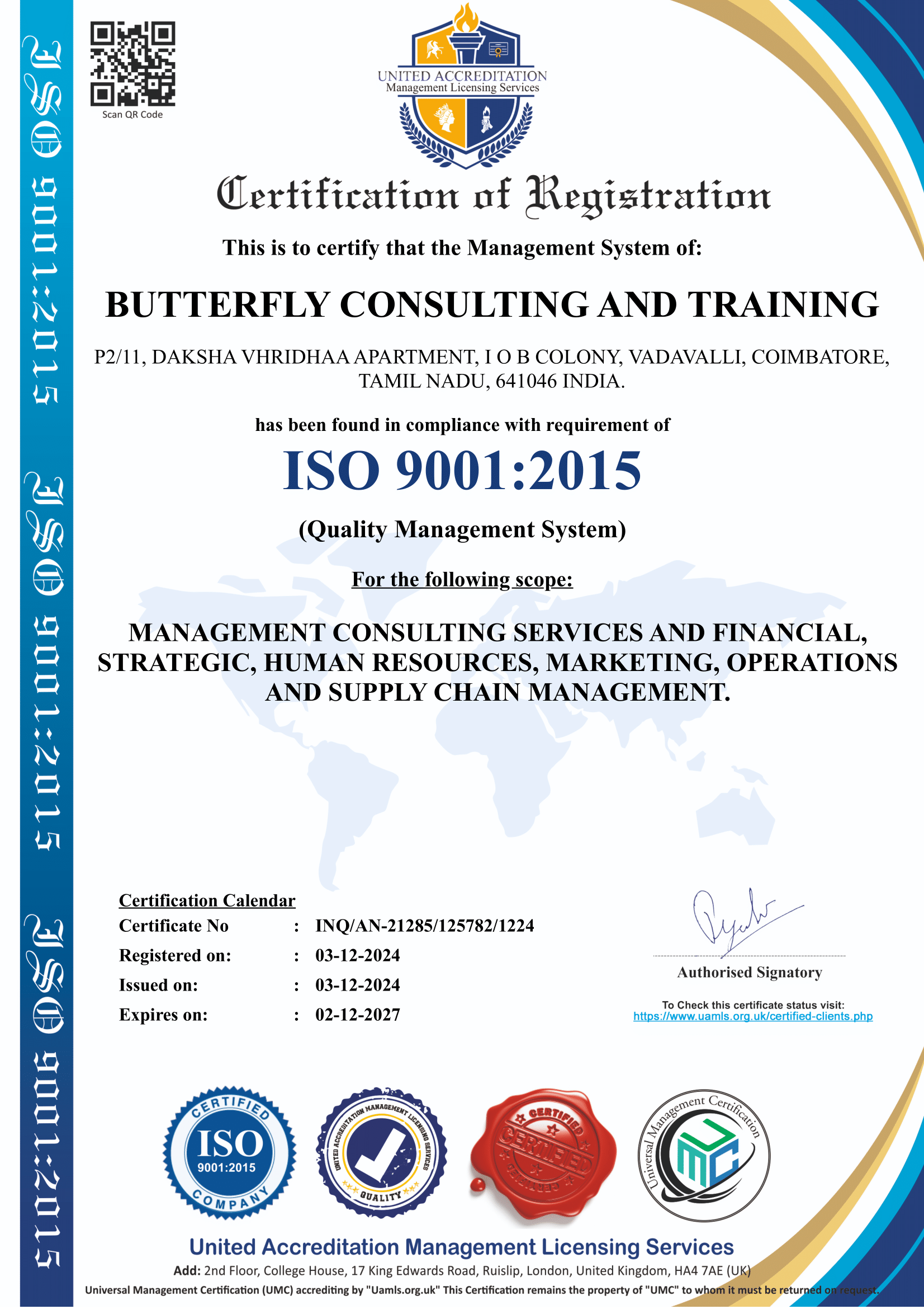 ISO Certificate